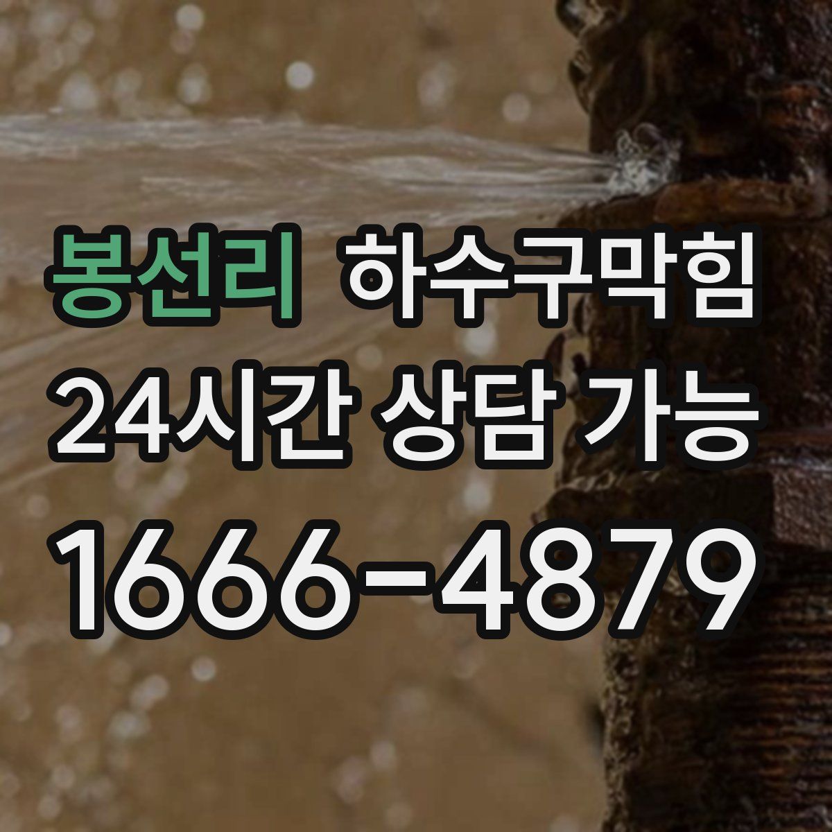 봉선리 하수구막힘