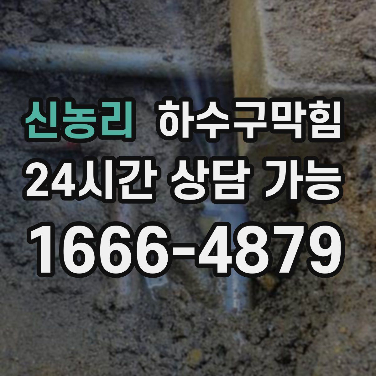 신농리 하수구막힘