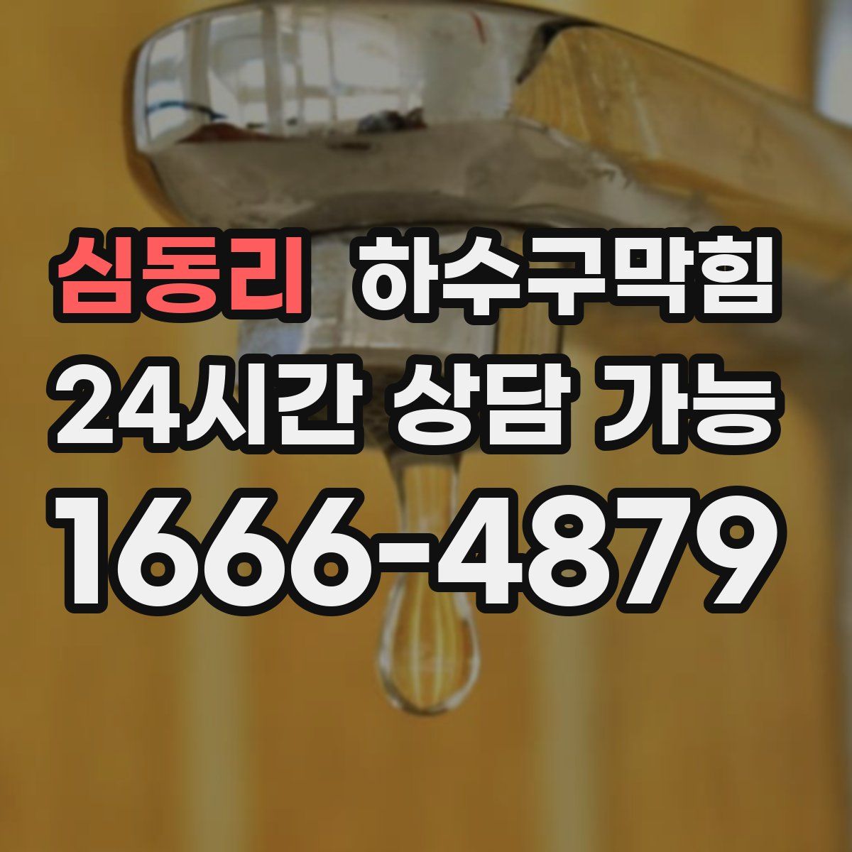 심동리 하수구막힘