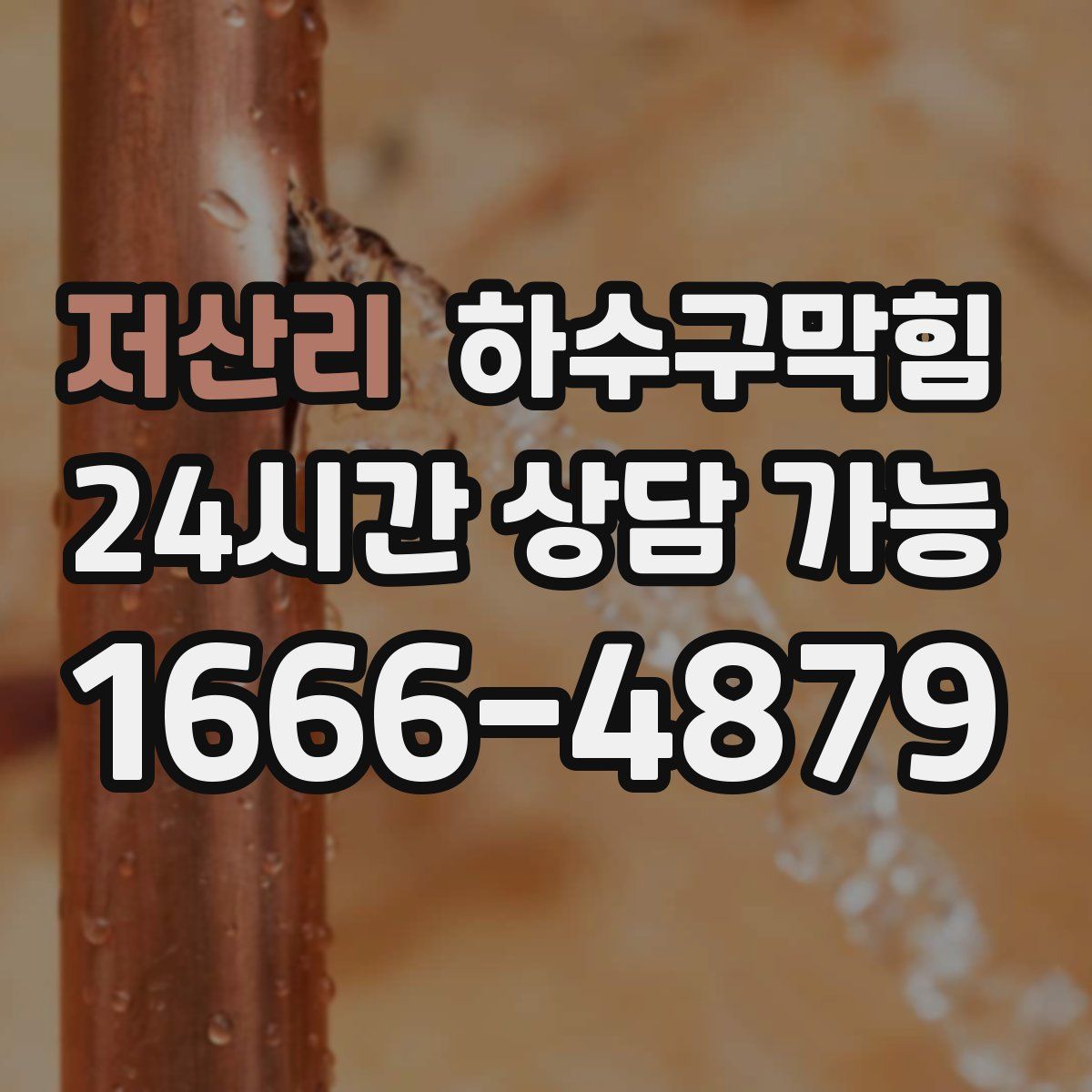 저산리 하수구막힘