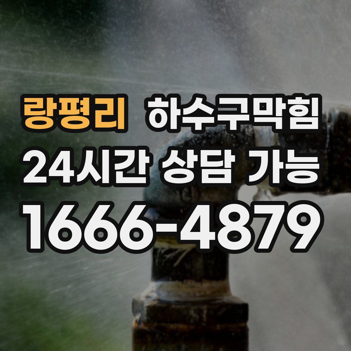 랑평리 하수구막힘