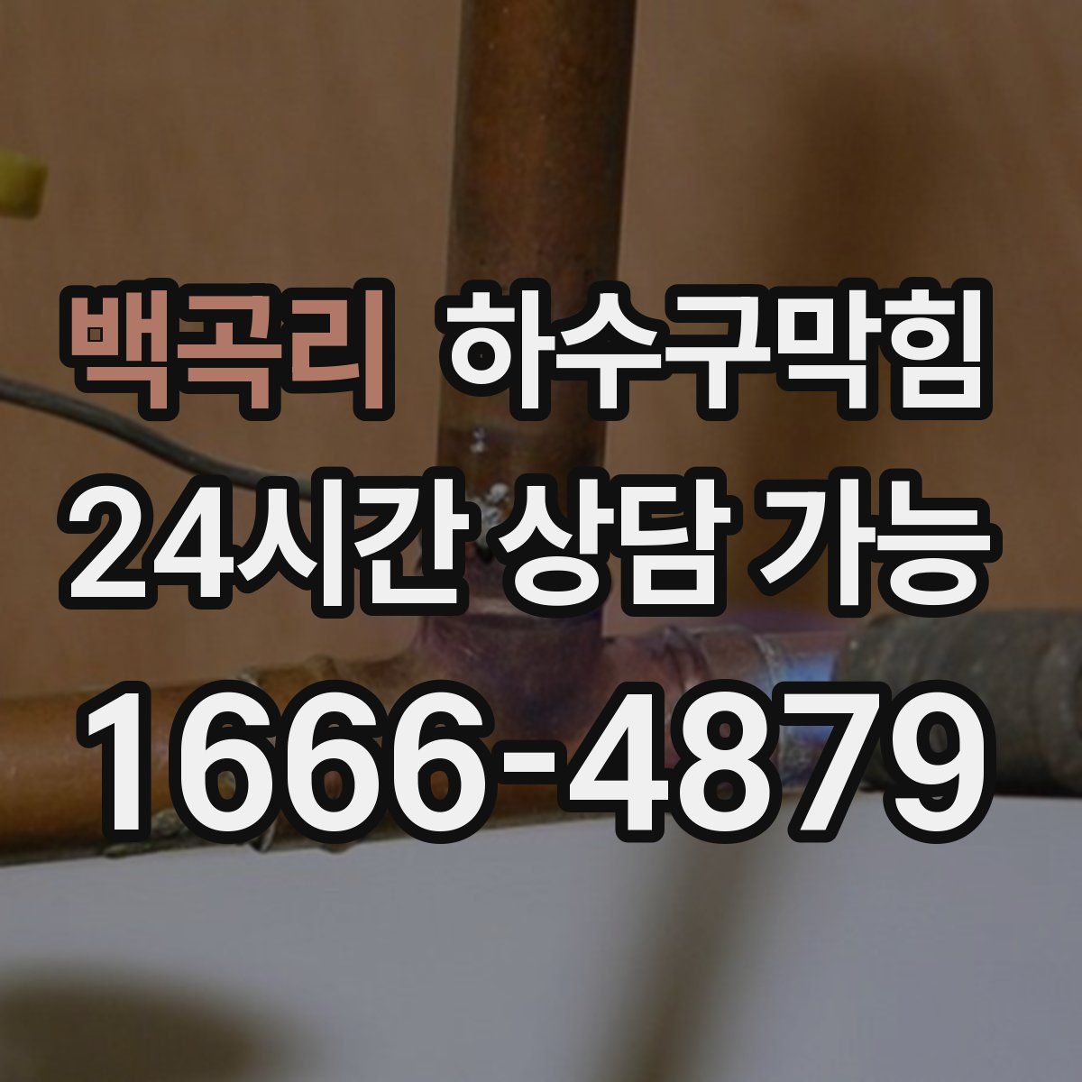 백곡리 하수구막힘