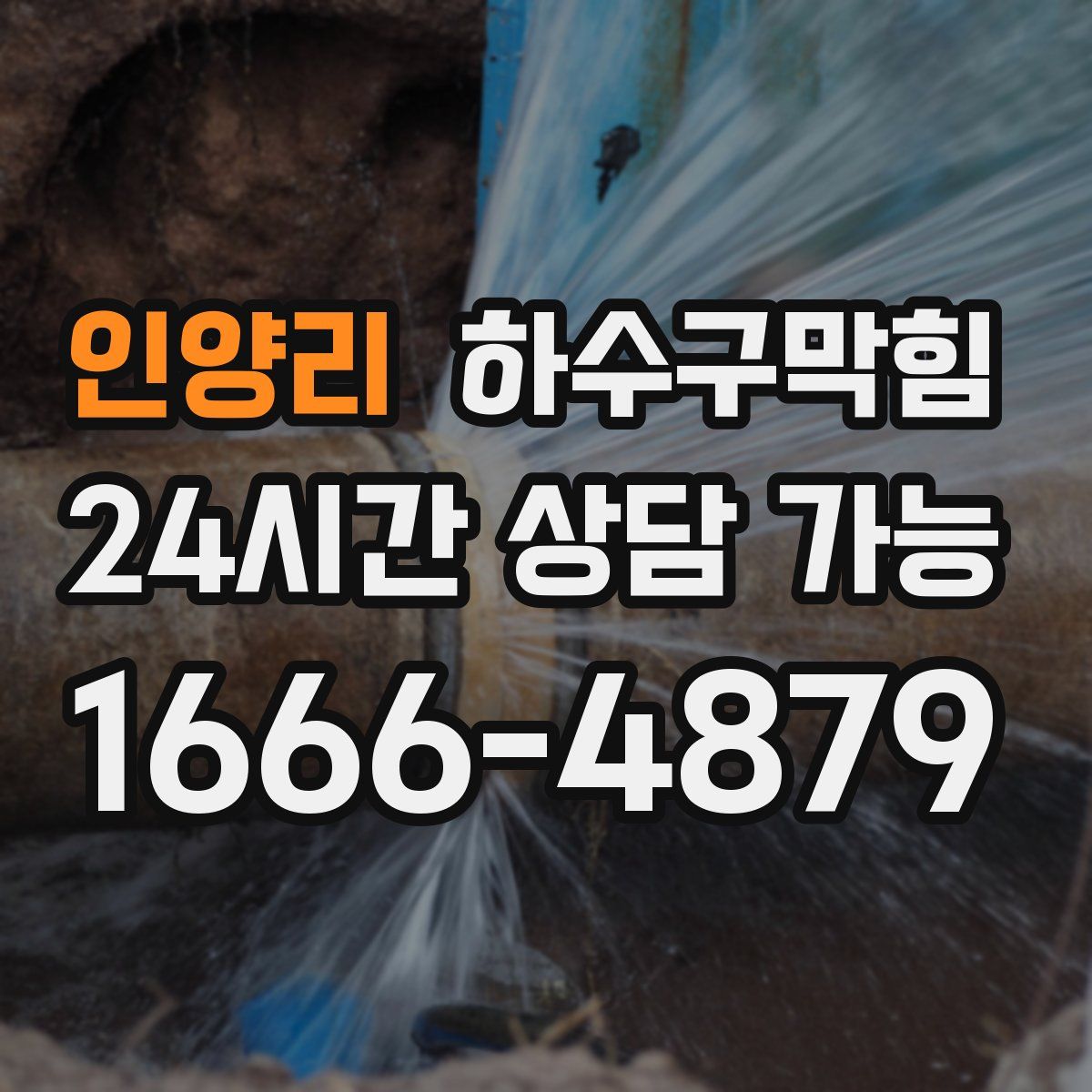 인양리 하수구막힘