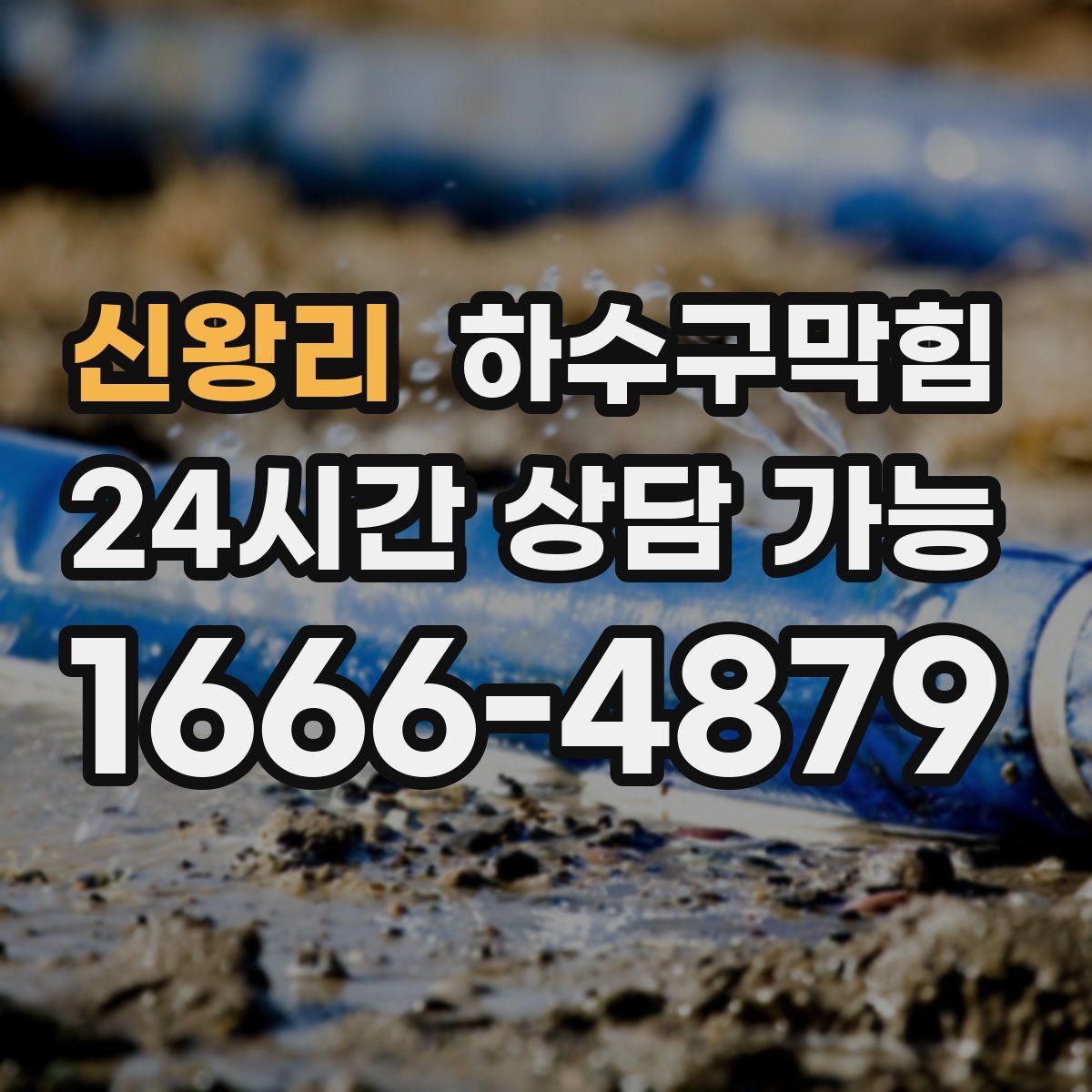 신왕리 하수구막힘