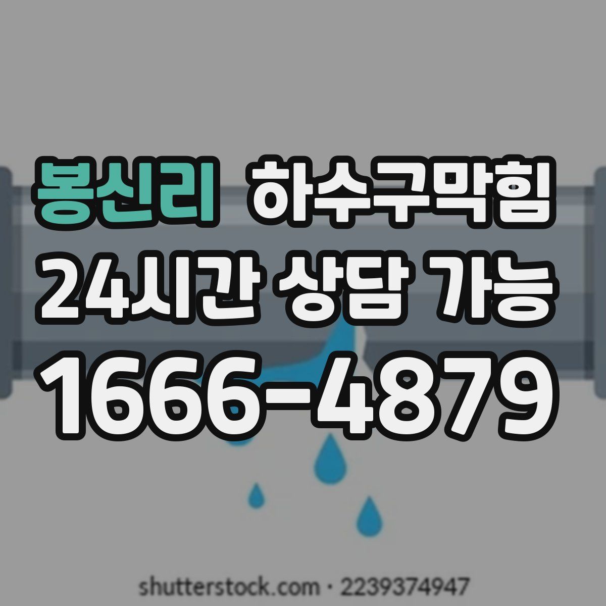 봉신리 하수구막힘