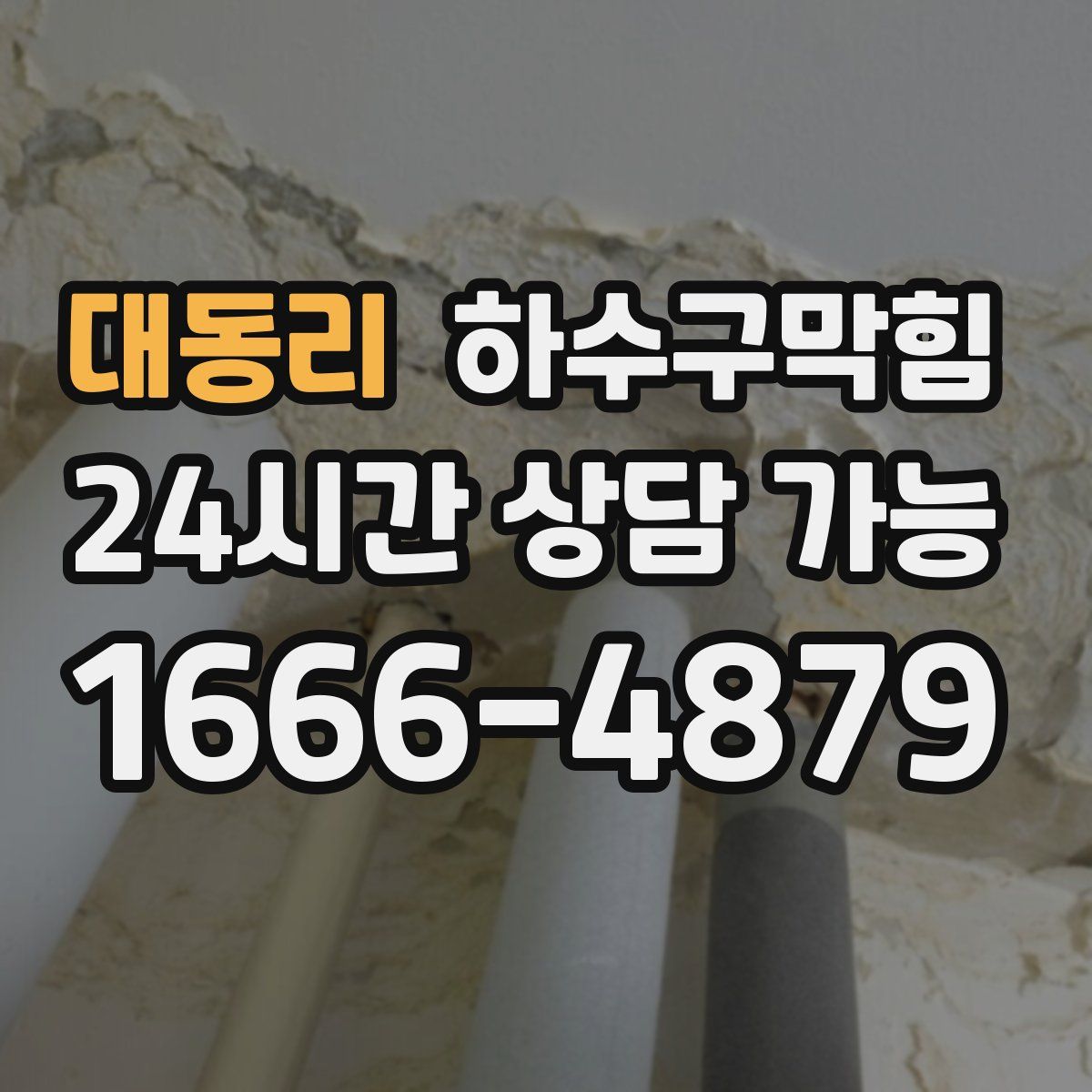 대동리 하수구막힘