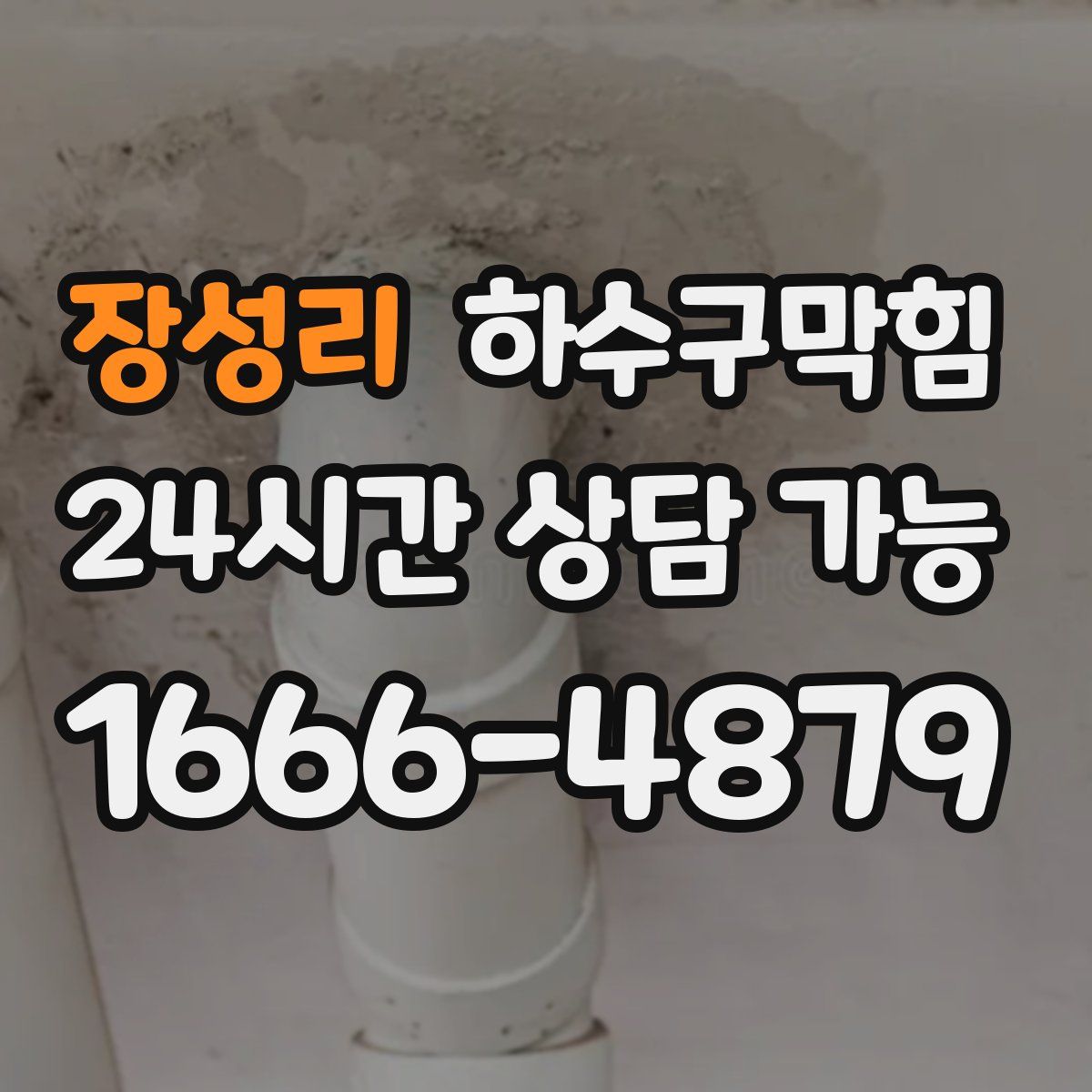 장성리 하수구막힘