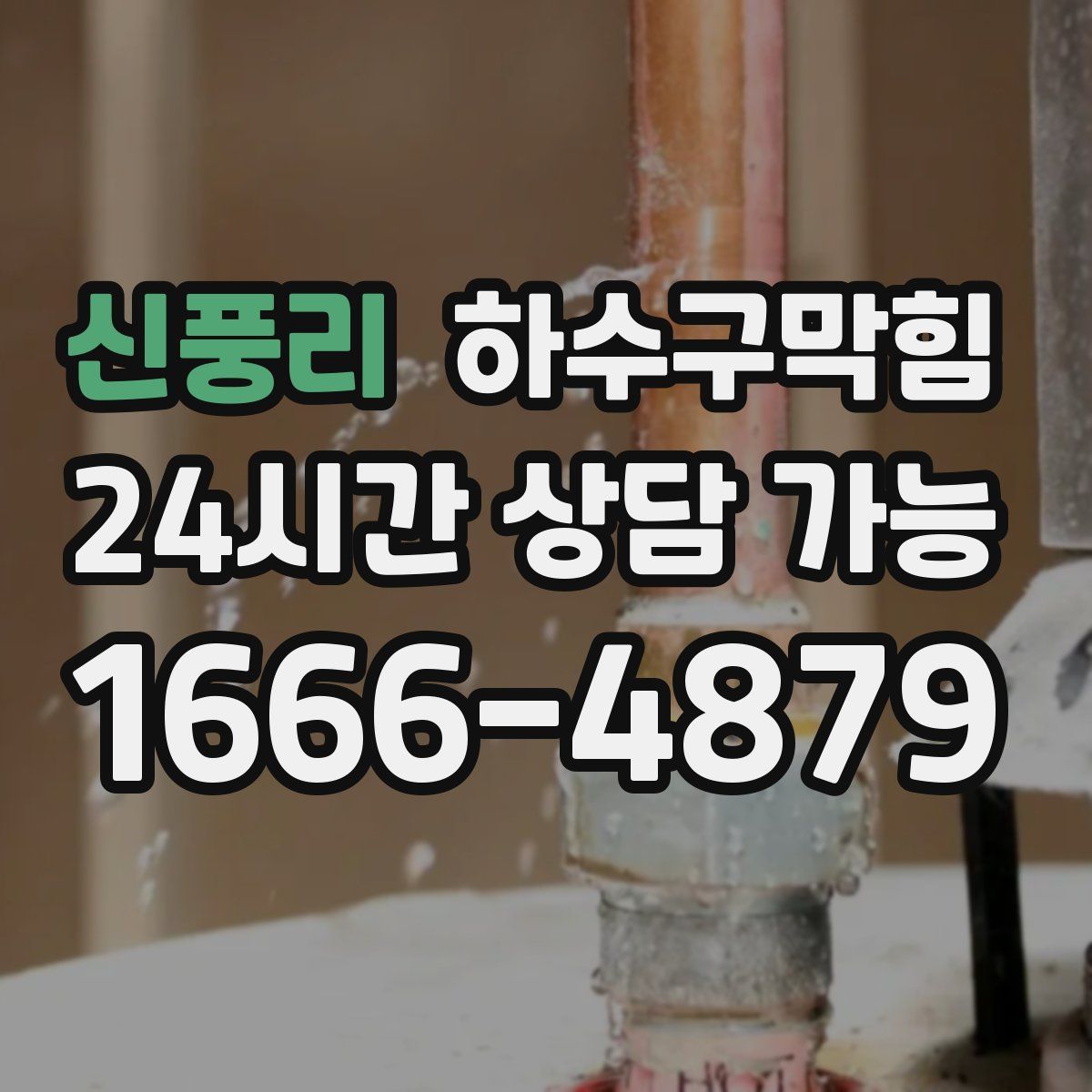 신풍리 하수구막힘