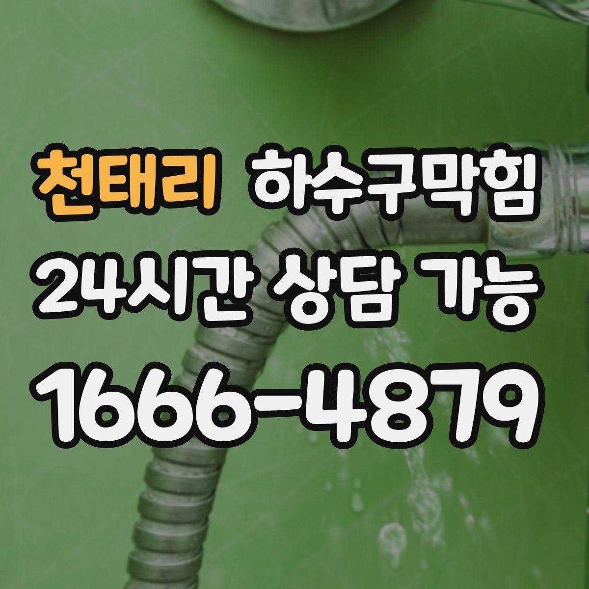 천태리 하수구막힘