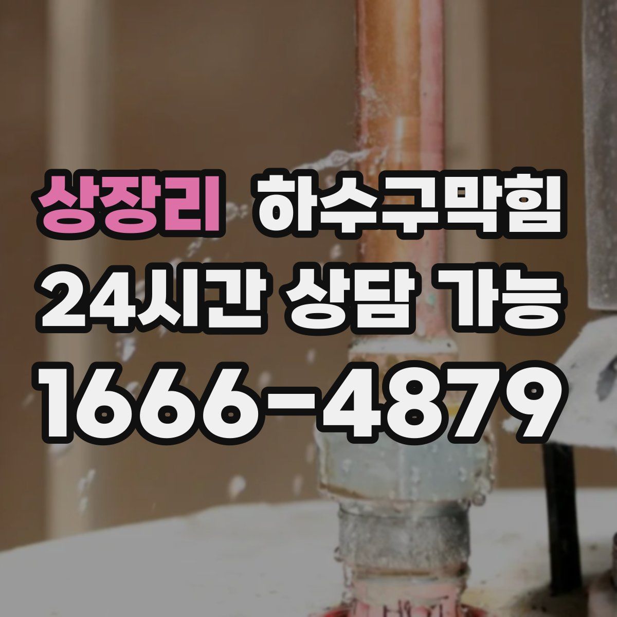 상장리 하수구막힘