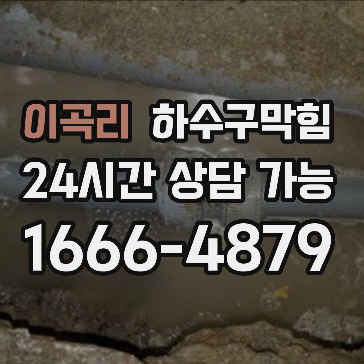 이곡리 하수구막힘