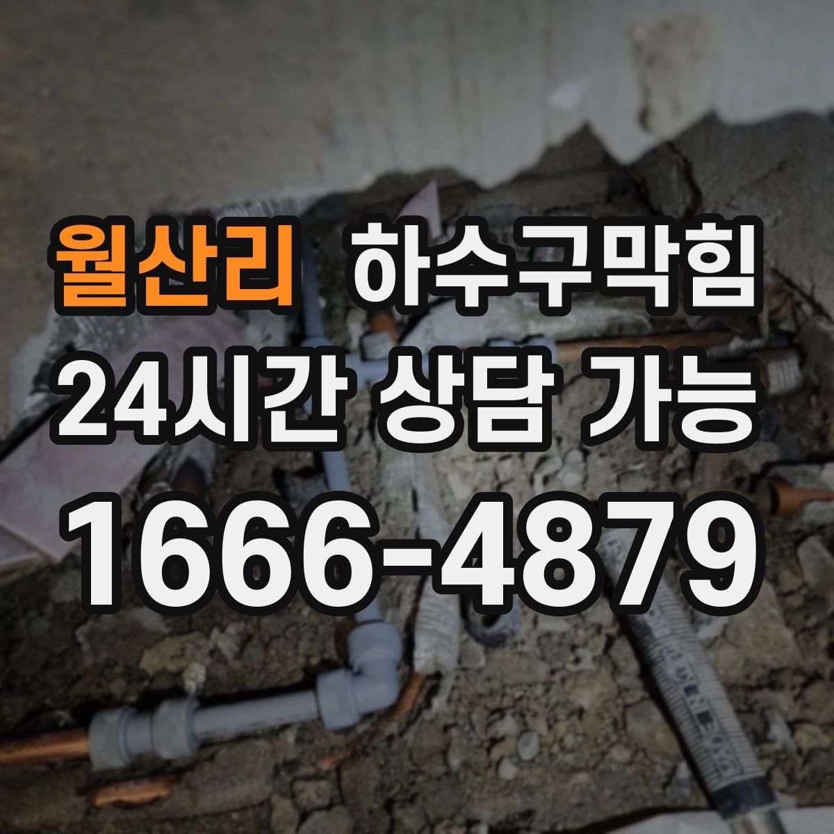 월산리 하수구막힘