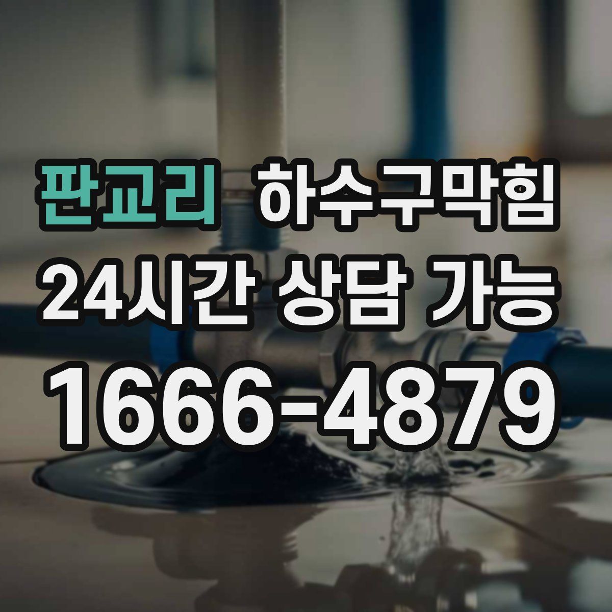 판교리 하수구막힘