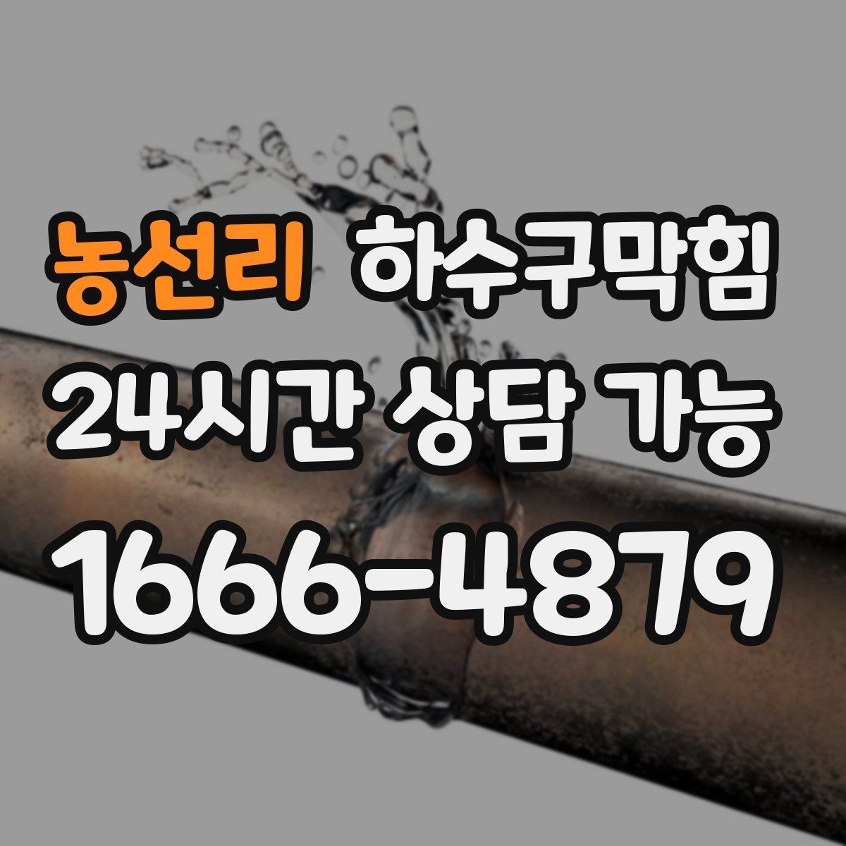 농선리 하수구막힘