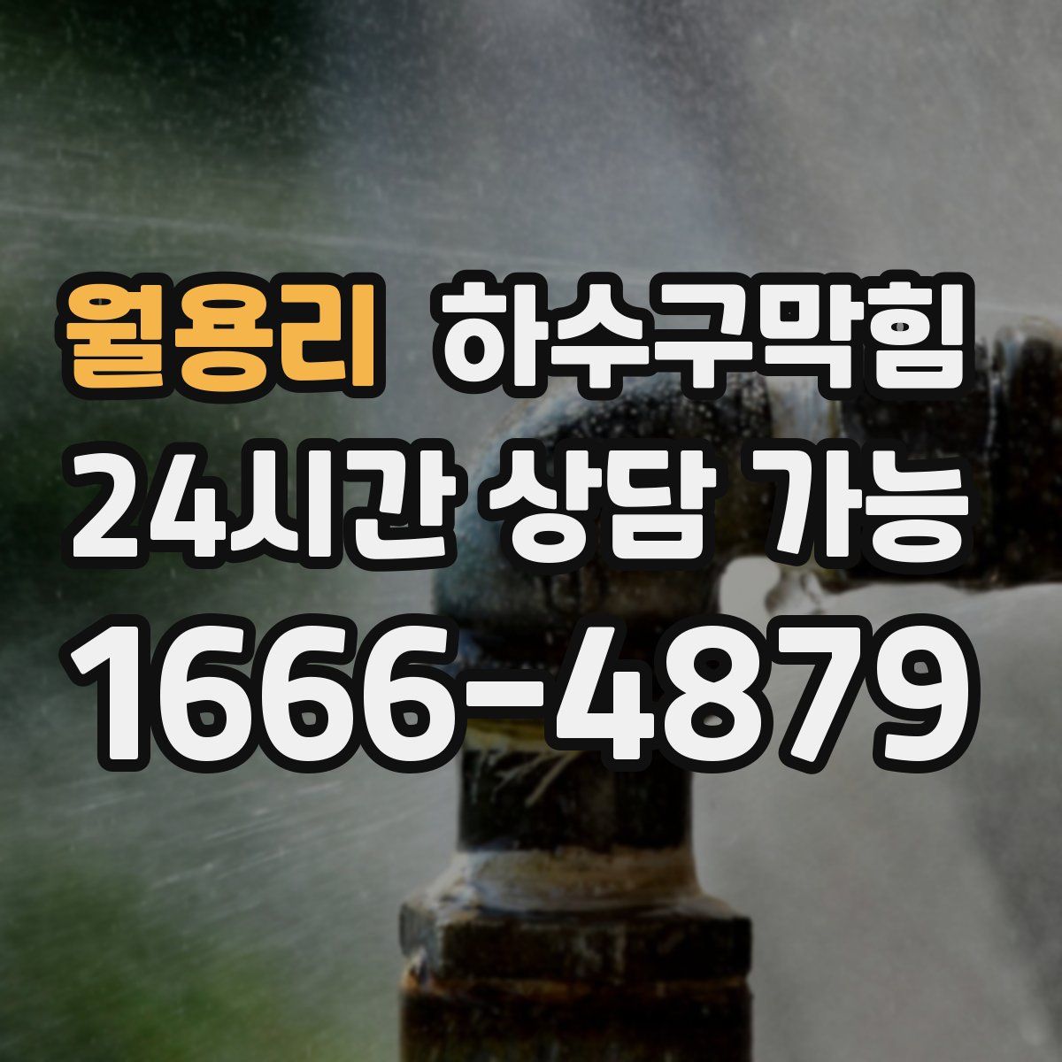 월용리 하수구막힘