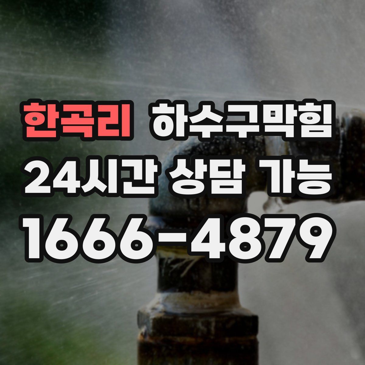 한곡리 하수구막힘