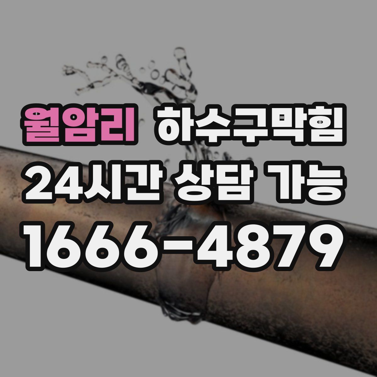 월암리 하수구막힘