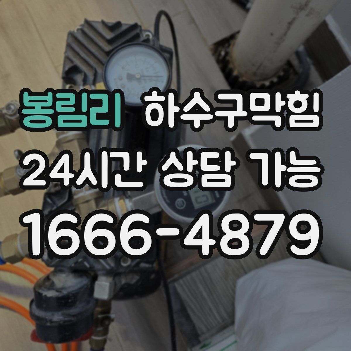 봉림리 하수구막힘