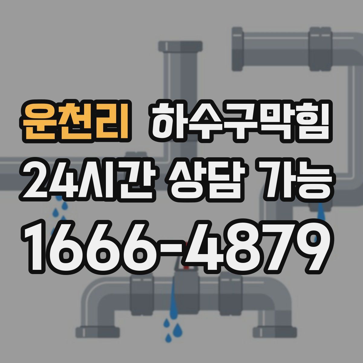 운천리 하수구막힘