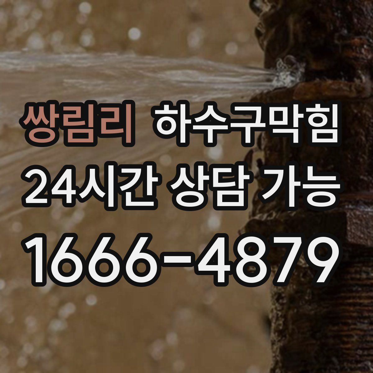 쌍림리 하수구막힘