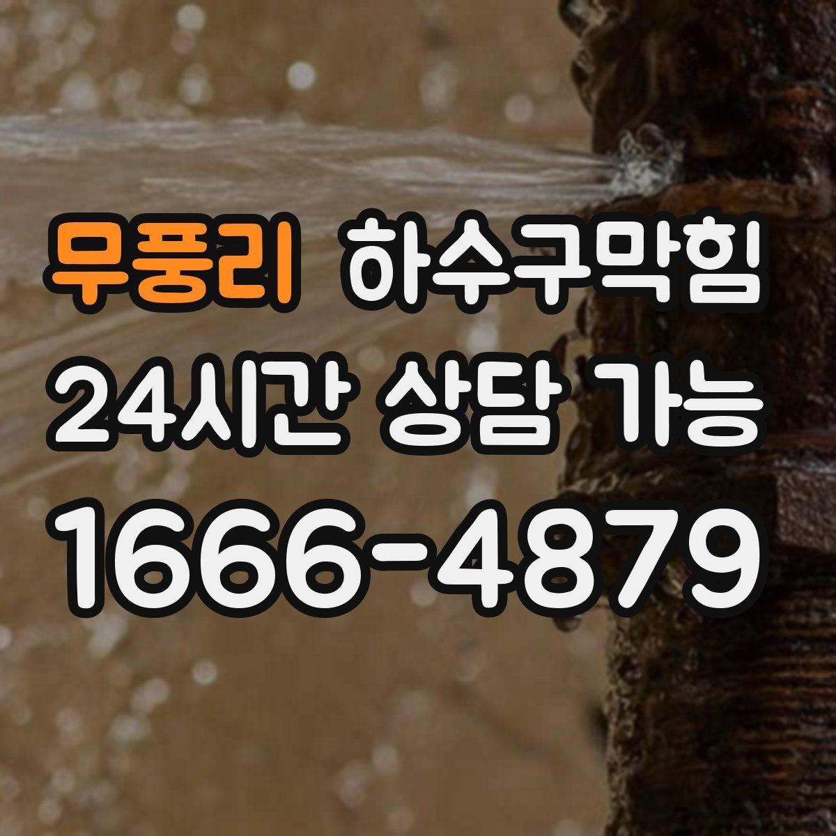 무풍리 하수구막힘