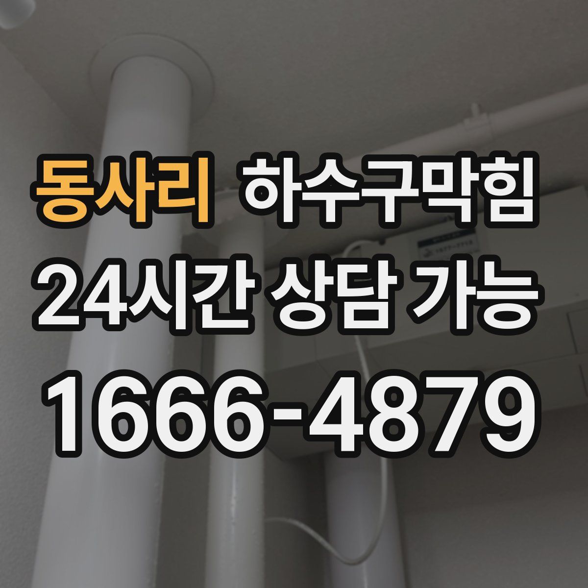 동사리 하수구막힘