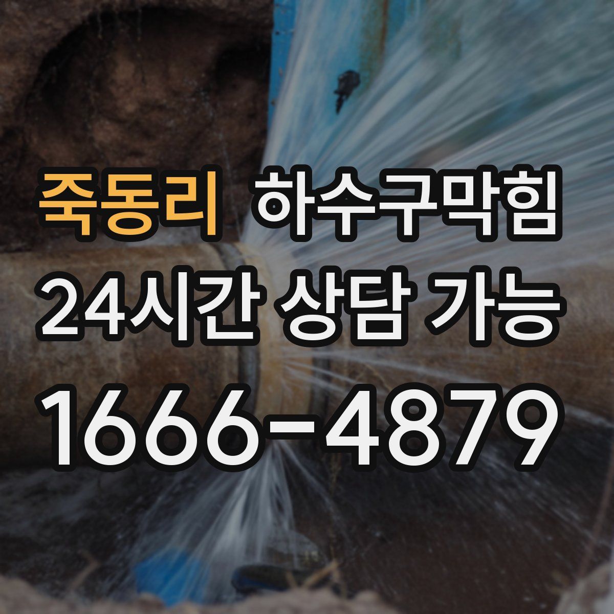 죽동리 하수구막힘