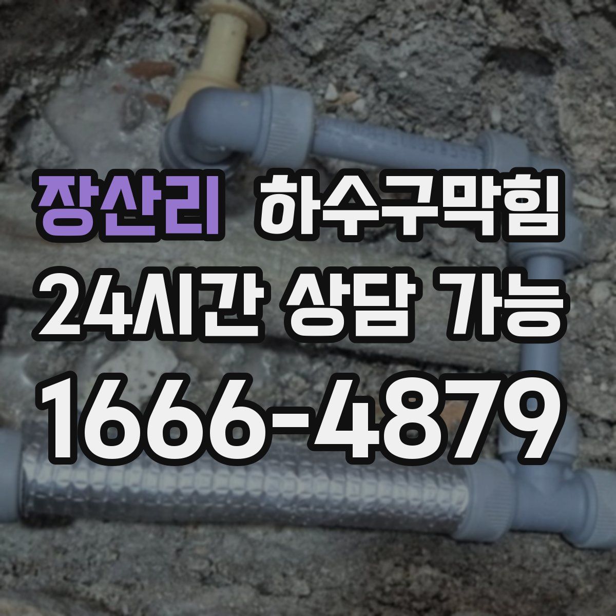 장산리 하수구막힘