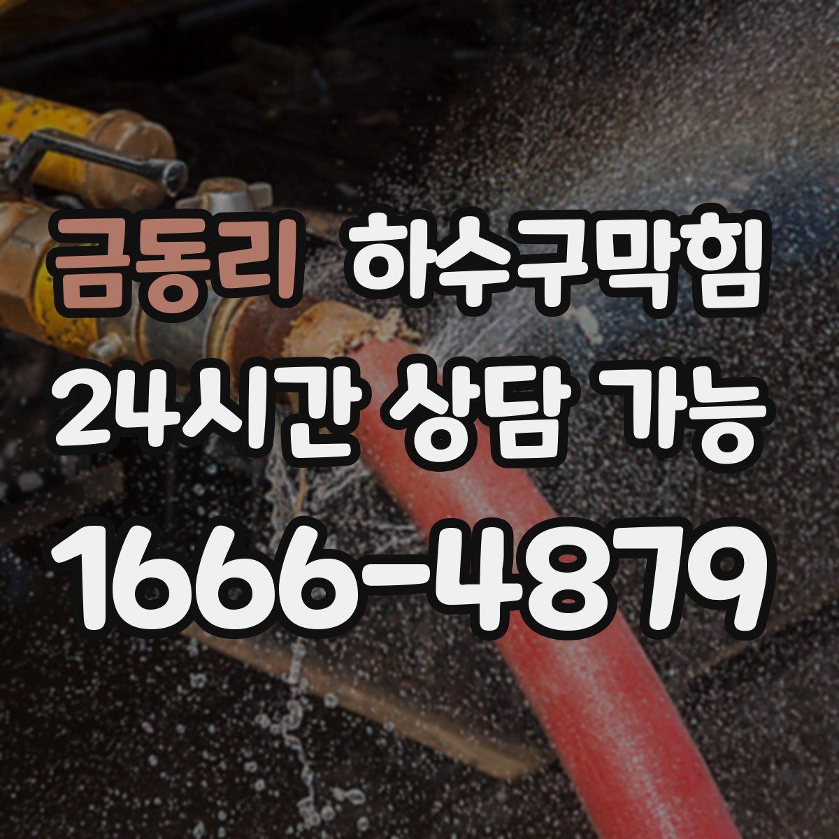 금동리 하수구막힘