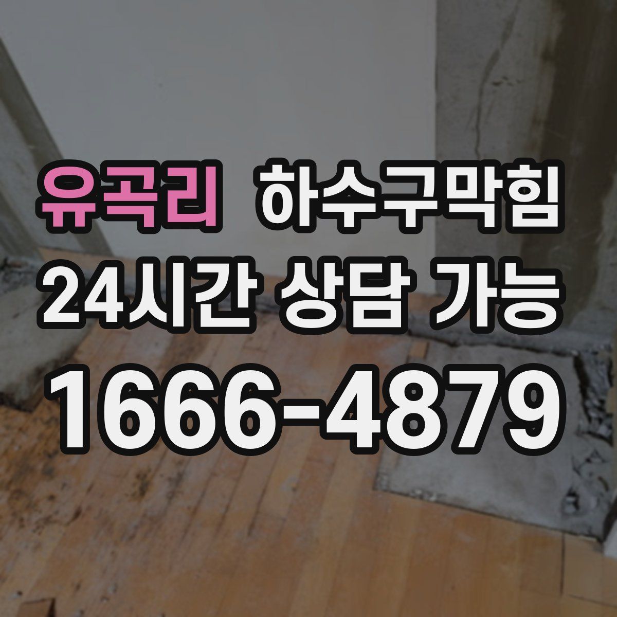 유곡리 하수구막힘