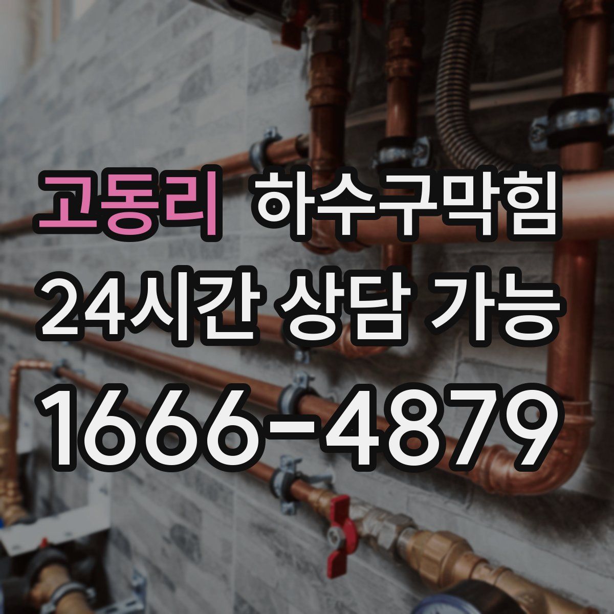 고동리 하수구막힘