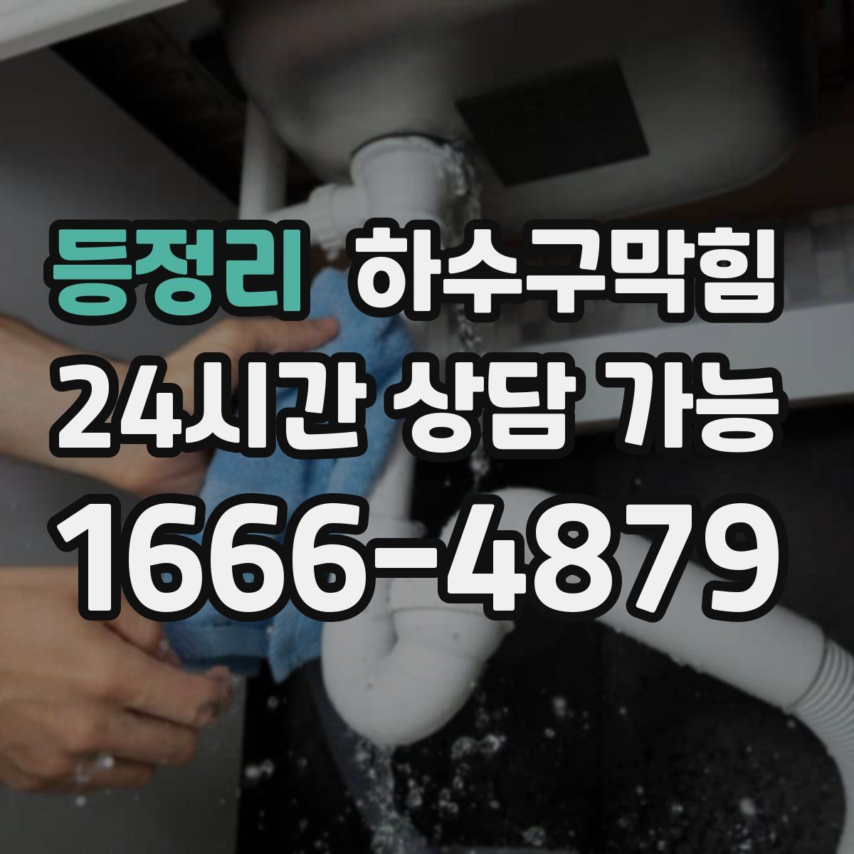 등정리 하수구막힘