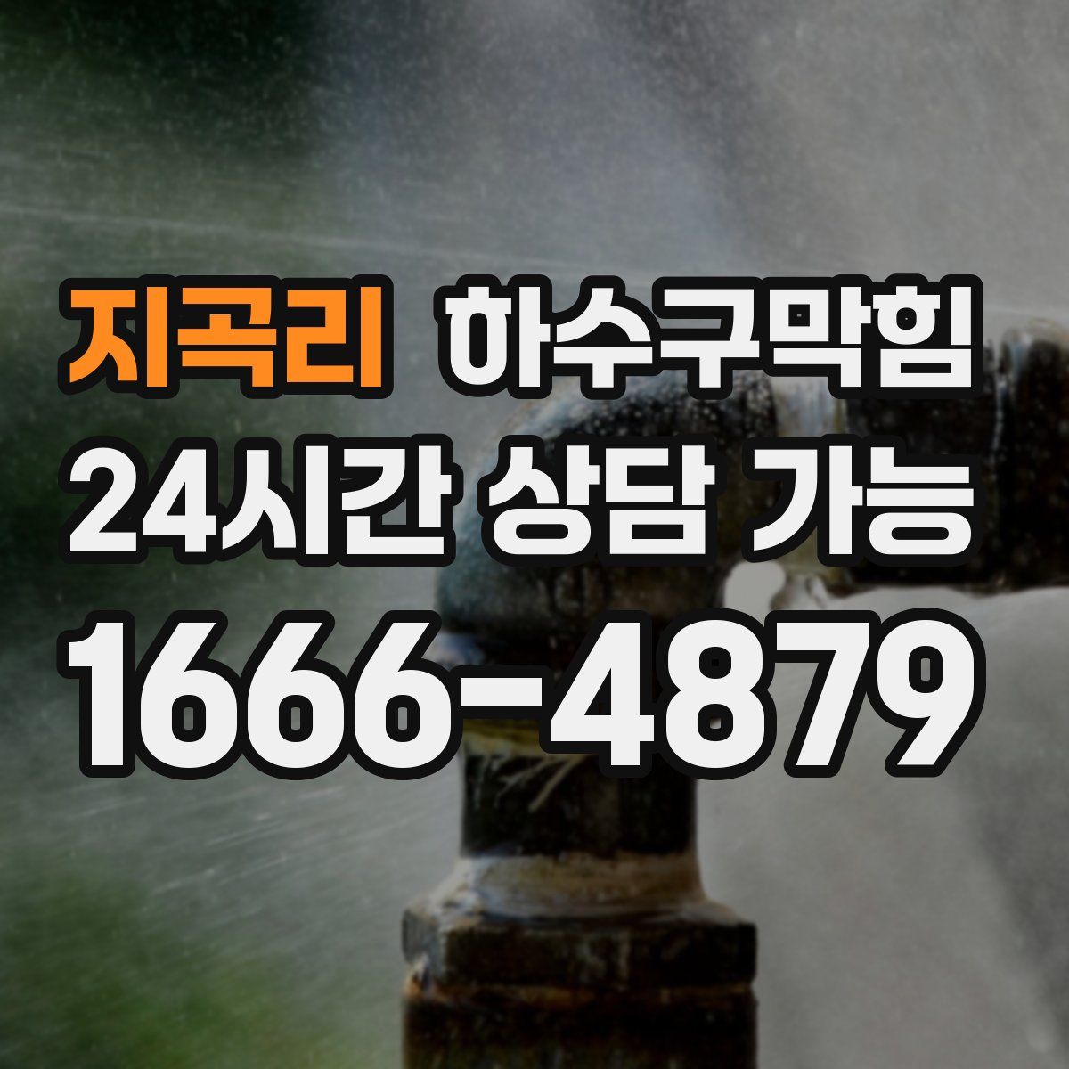 지곡리 하수구막힘