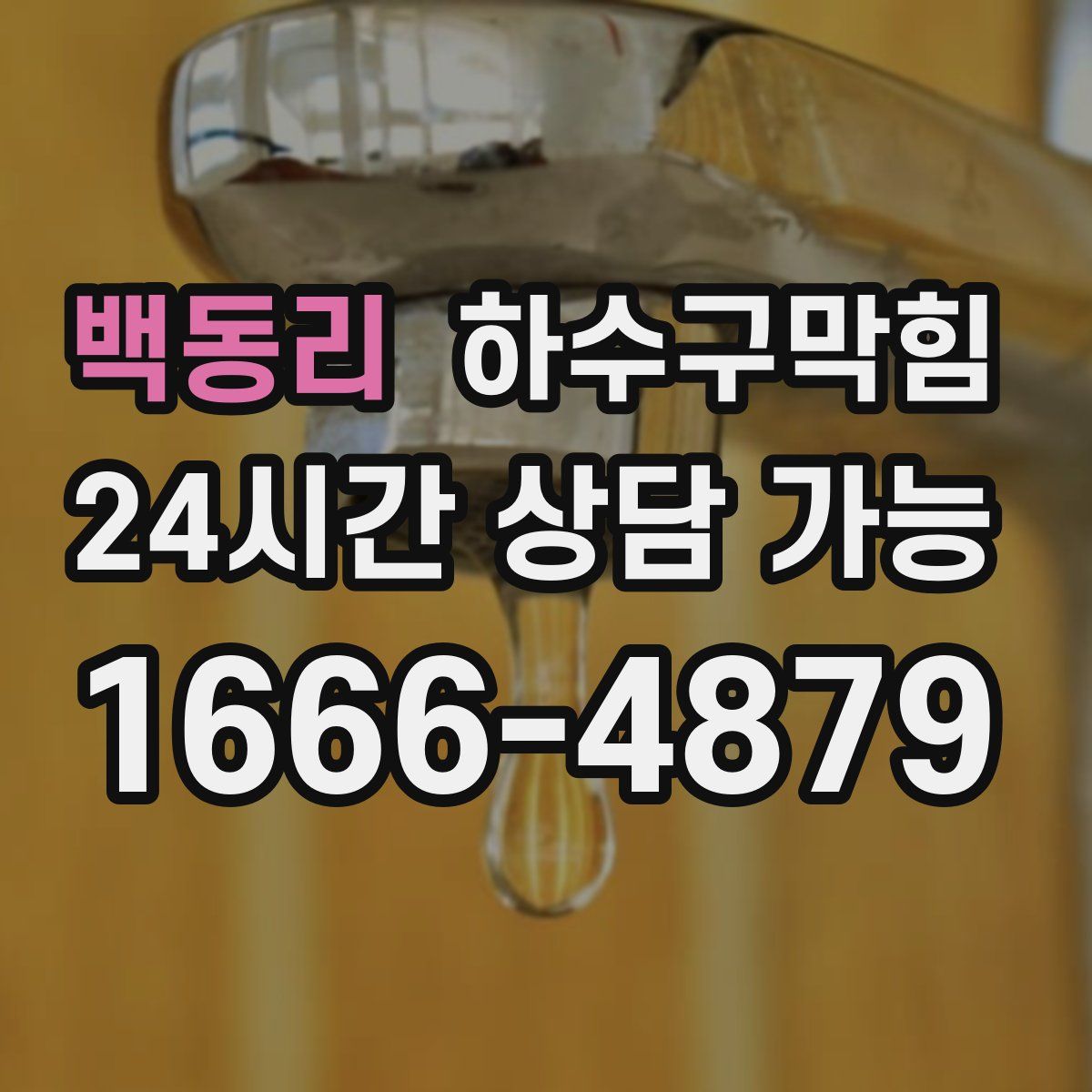 백동리 하수구막힘