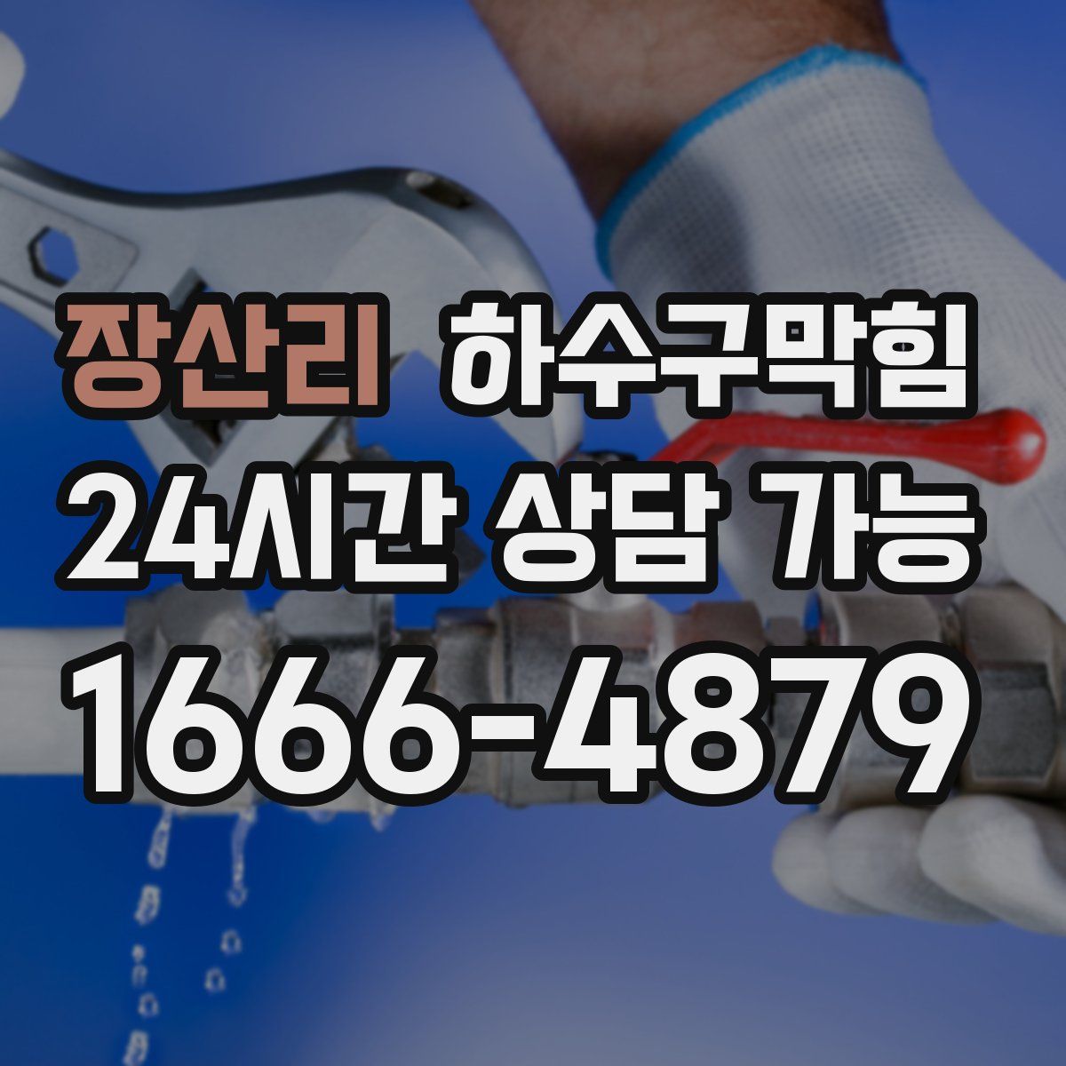 장산리 하수구막힘