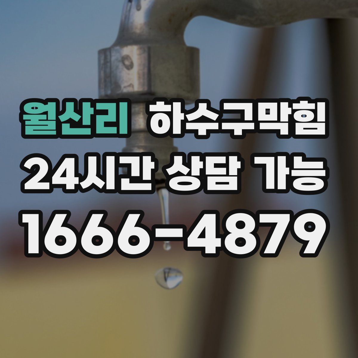 월산리 하수구막힘