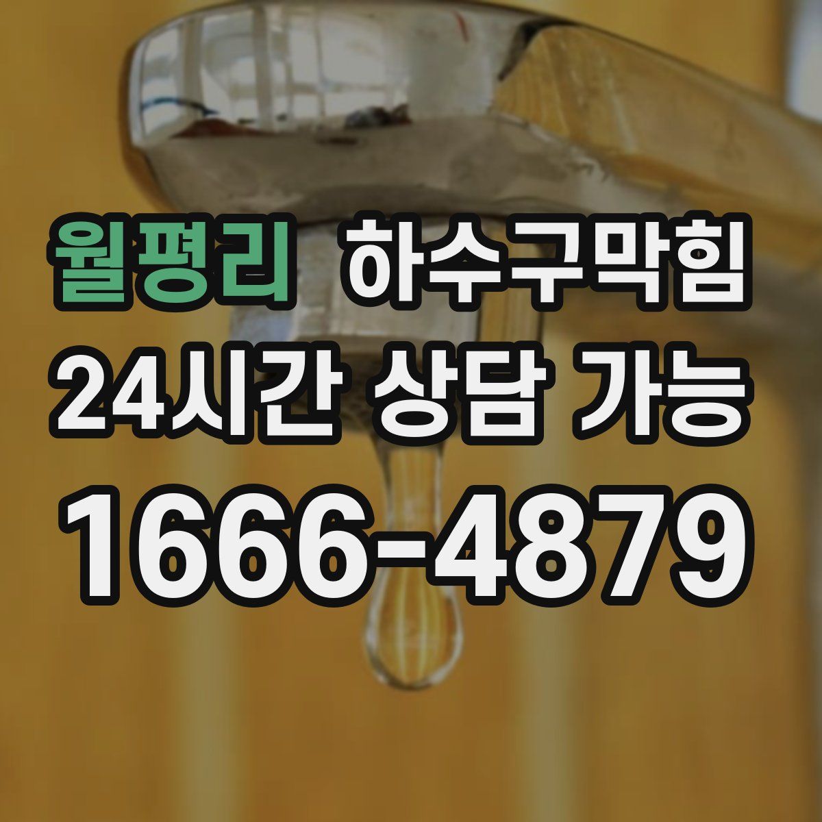 월평리 하수구막힘