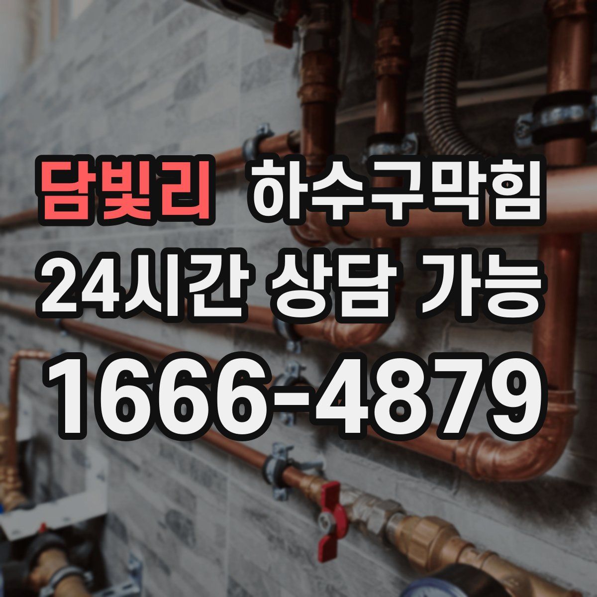 담빛리 하수구막힘