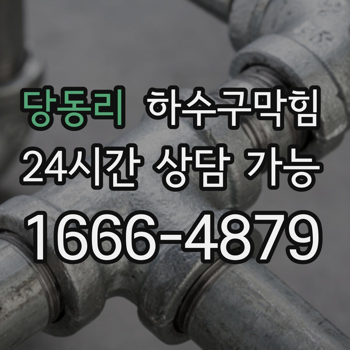 당동리 하수구막힘