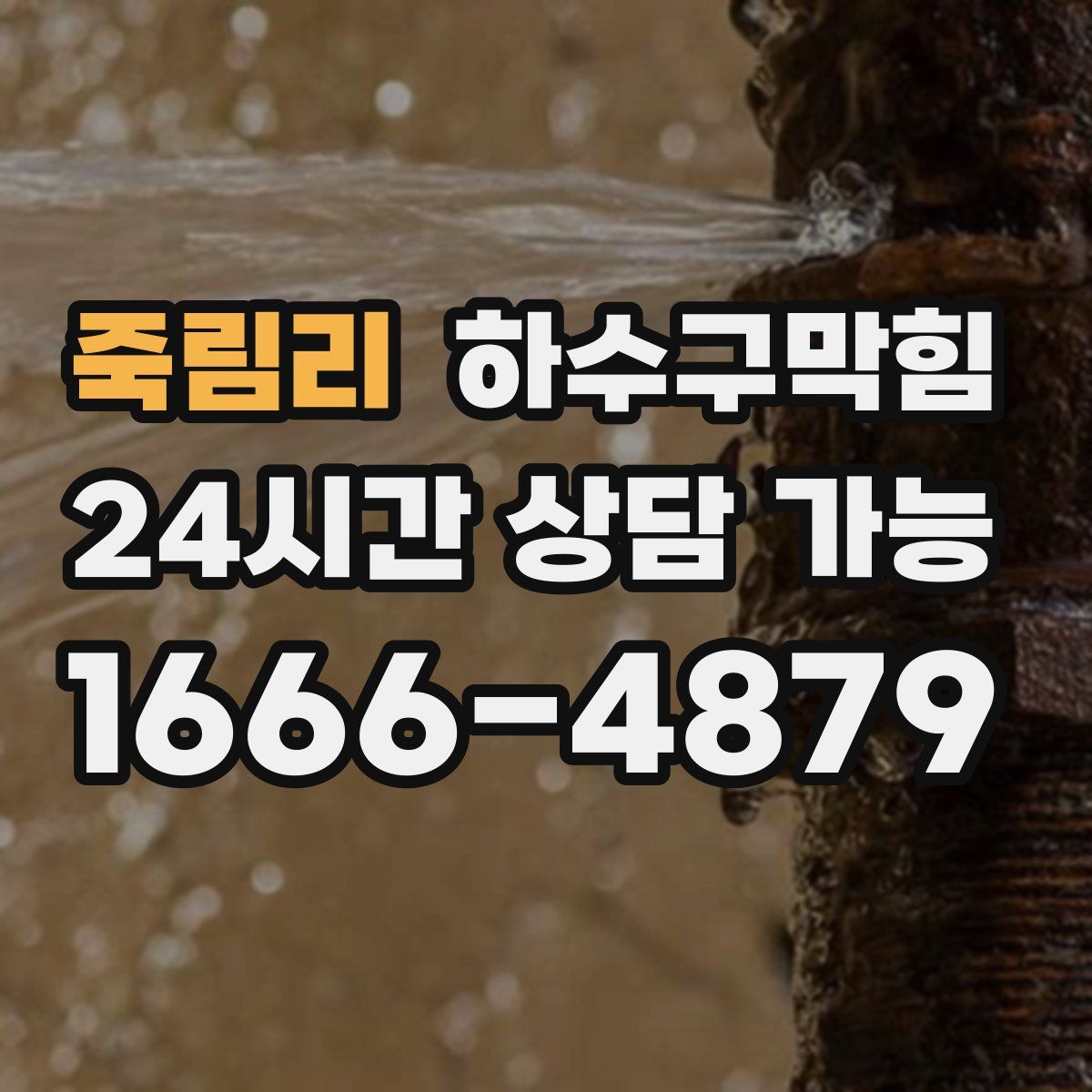 죽림리 하수구막힘