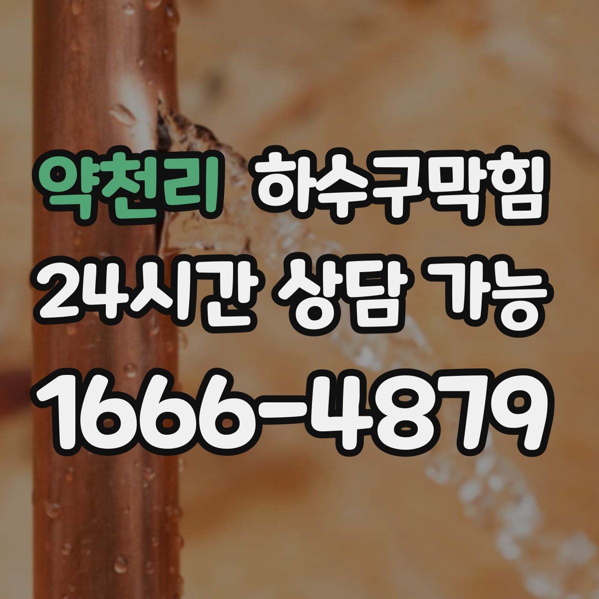 약천리 하수구막힘