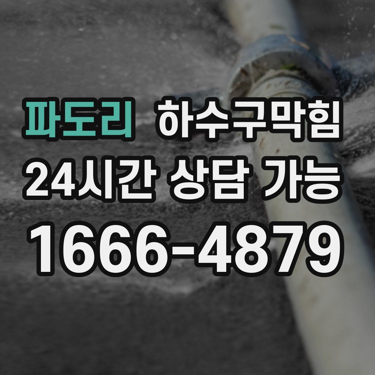 파도리 하수구막힘