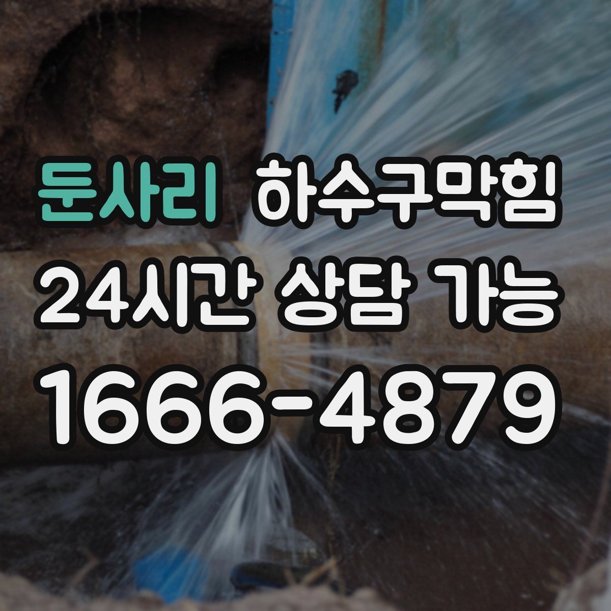 둔사리 하수구막힘