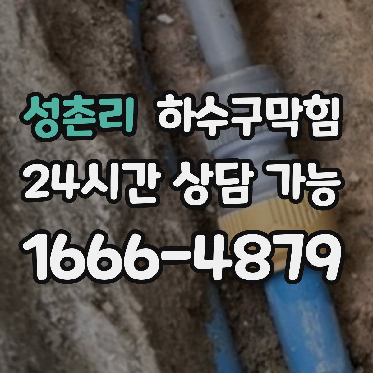 성촌리 하수구막힘