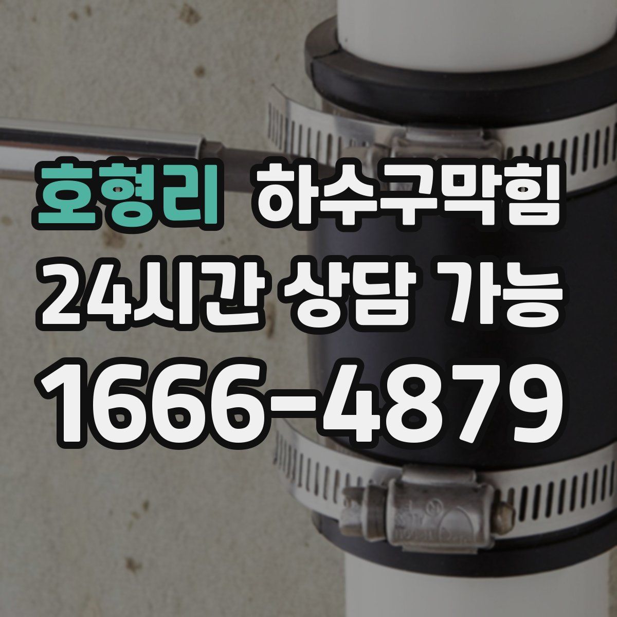 호형리 하수구막힘