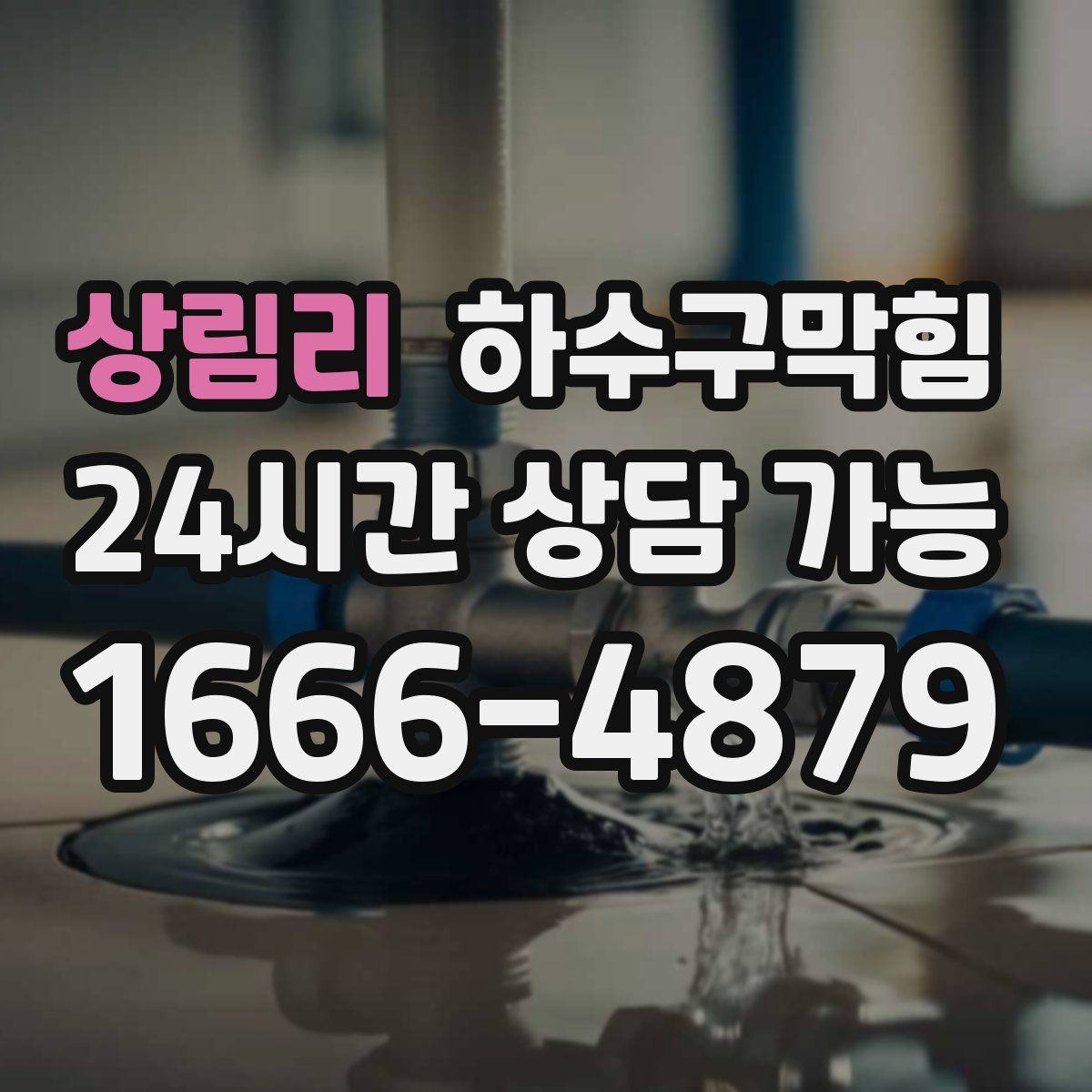 상림리 하수구막힘