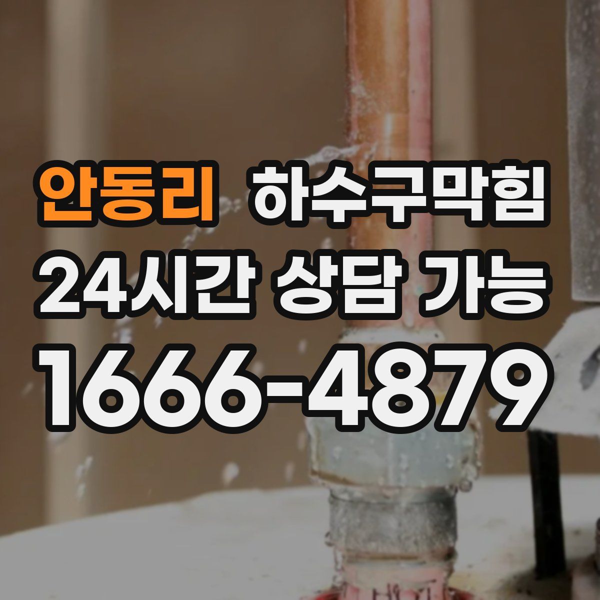 안동리 하수구막힘