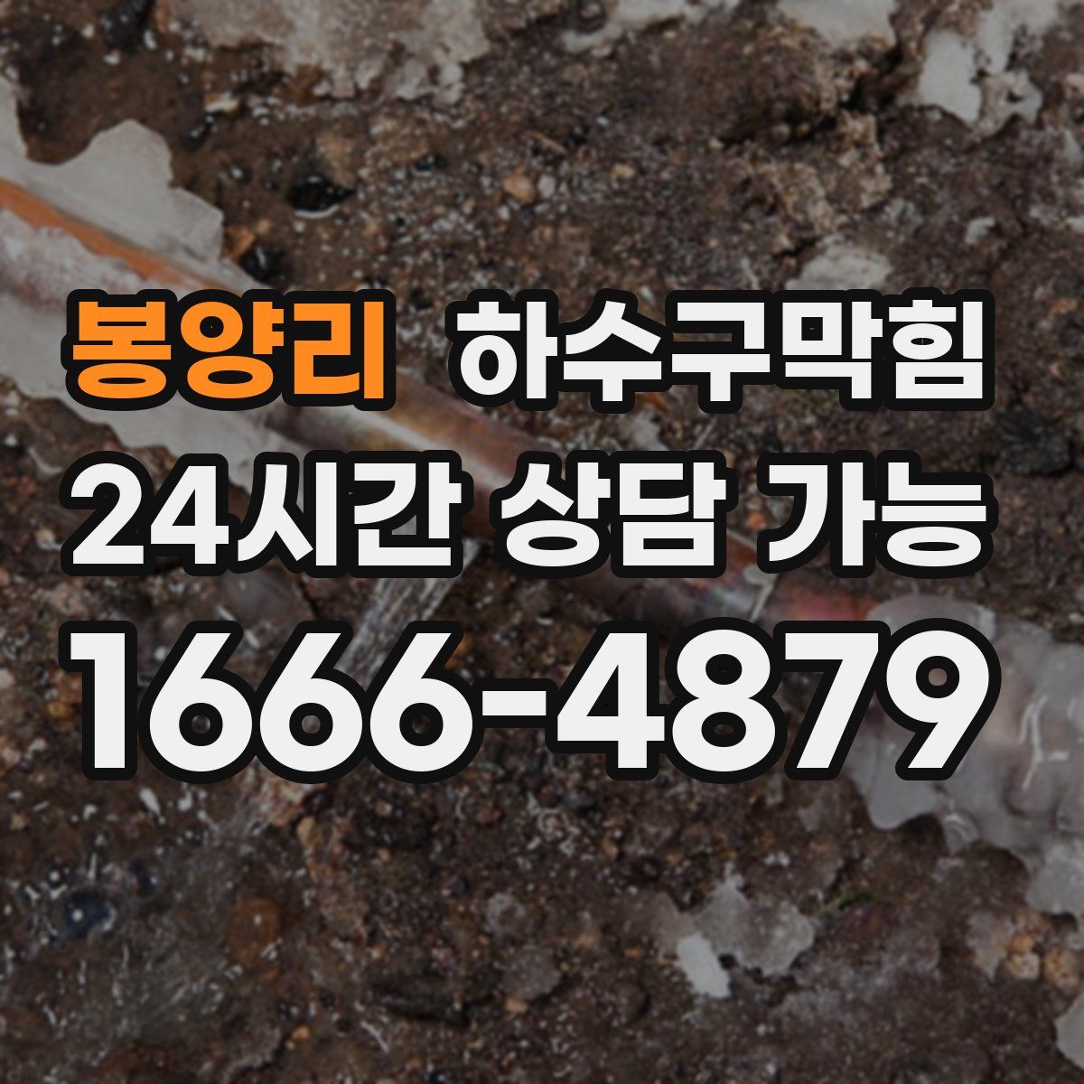 봉양리 하수구막힘