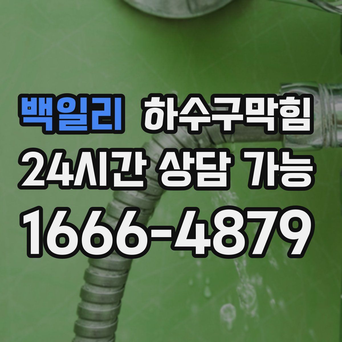 백일리 하수구막힘