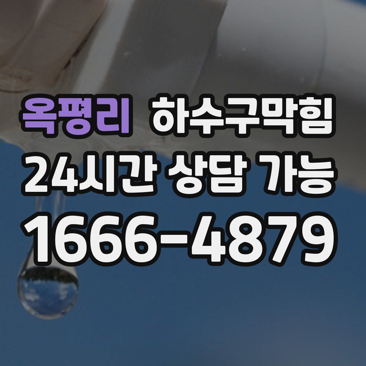 옥평리 하수구막힘